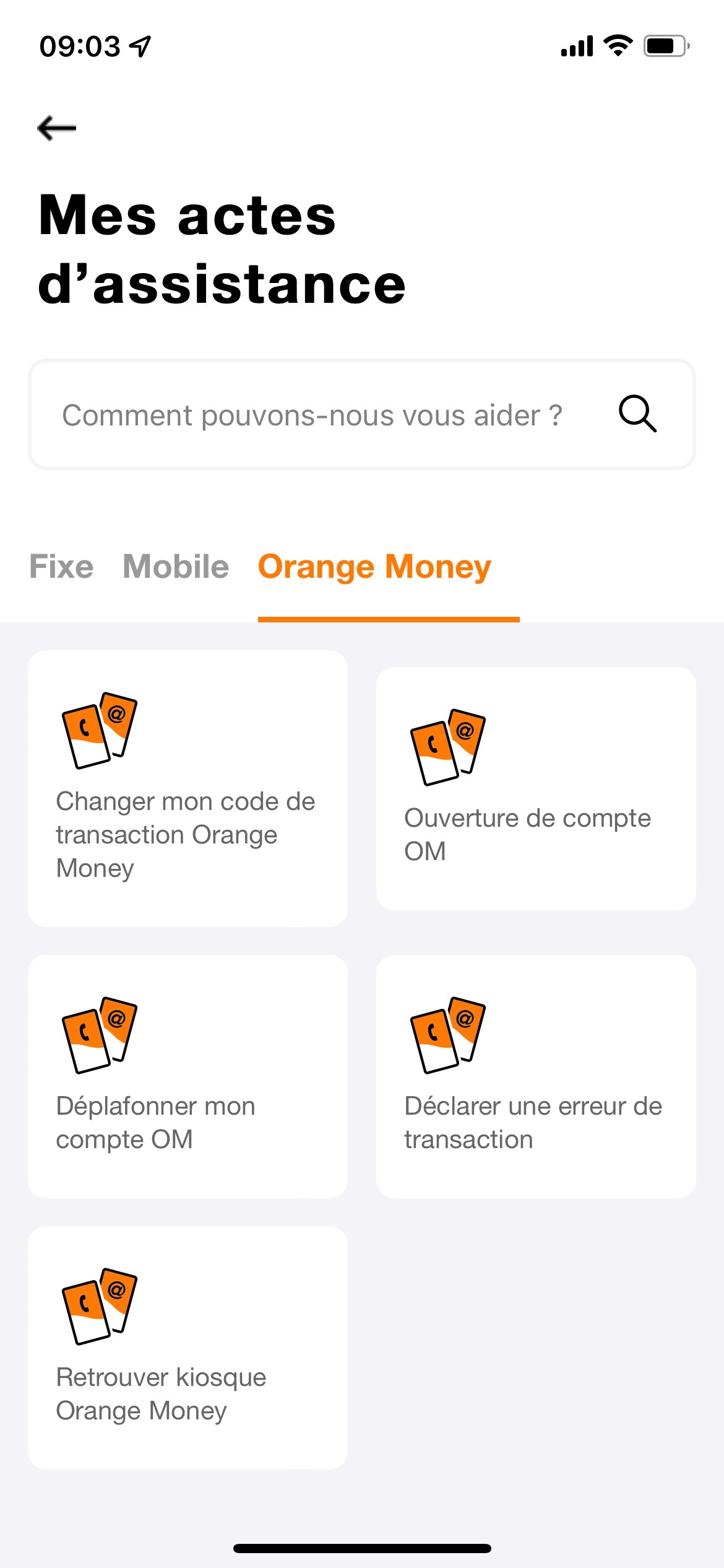 appli Orange et Moi
